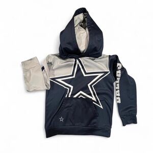 Kids Navy and Gray Cowboys NFL Hoodie